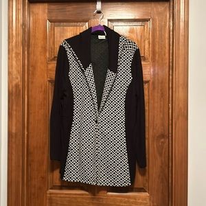 Zenergy one button hooded sweater. Size 2